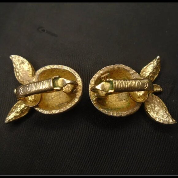 Vintage Sarah Coventry Apple Clip On Earrings, Retro Clipons - Picture 2 of 13